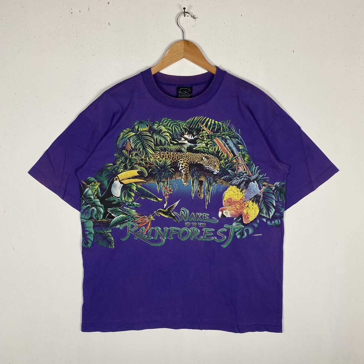 Habitat × Vintage VINTAGE HABITAT WAKE UP TO THE RAINFOREST MIRROR PRINTED TEE Size US M / EU 48-50 / 2 - 2 Thumbnail