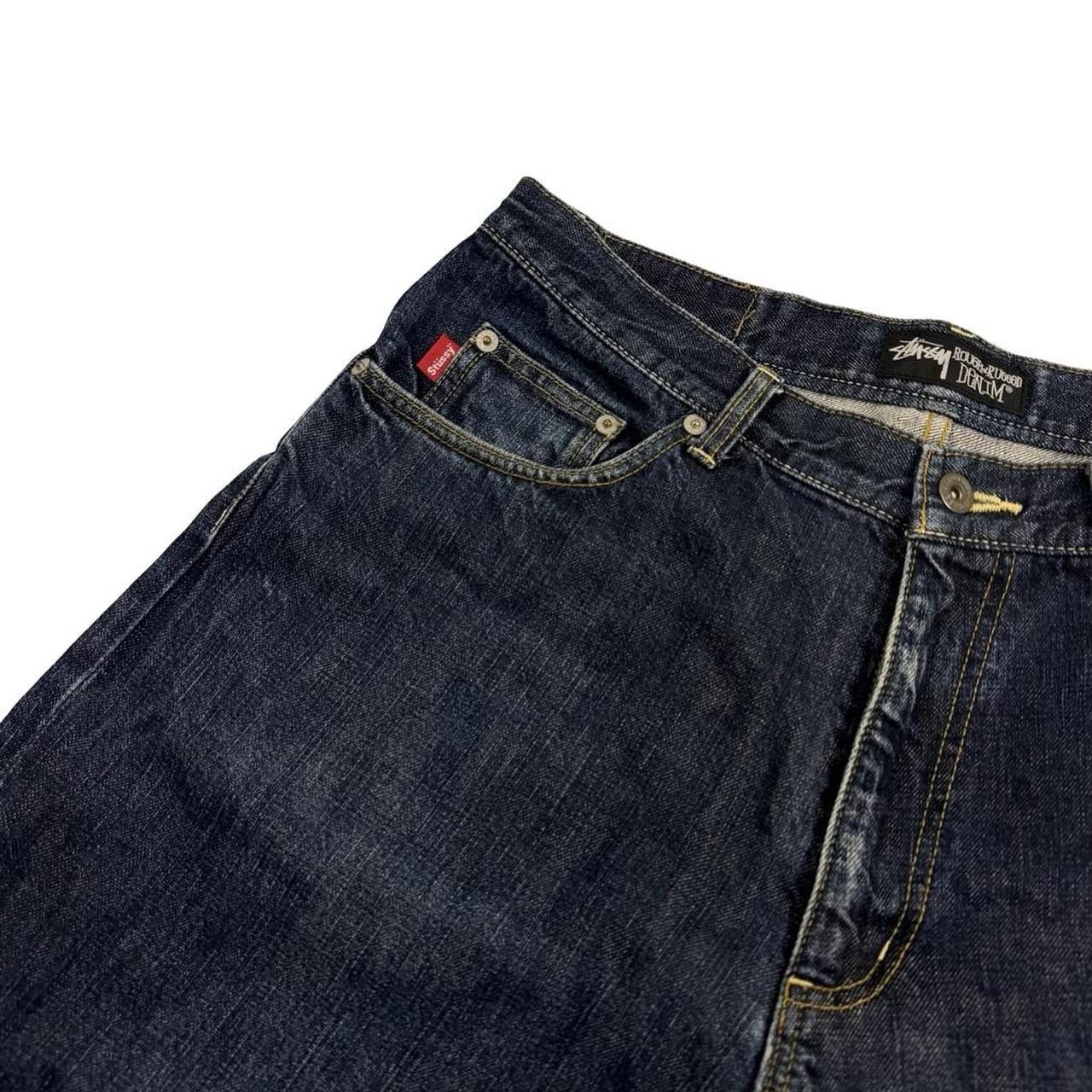 Stussy Vintage 2000s Stussy Denim Shorts / Jorts - Waist: 33" Size US 33 - 5 Thumbnail
