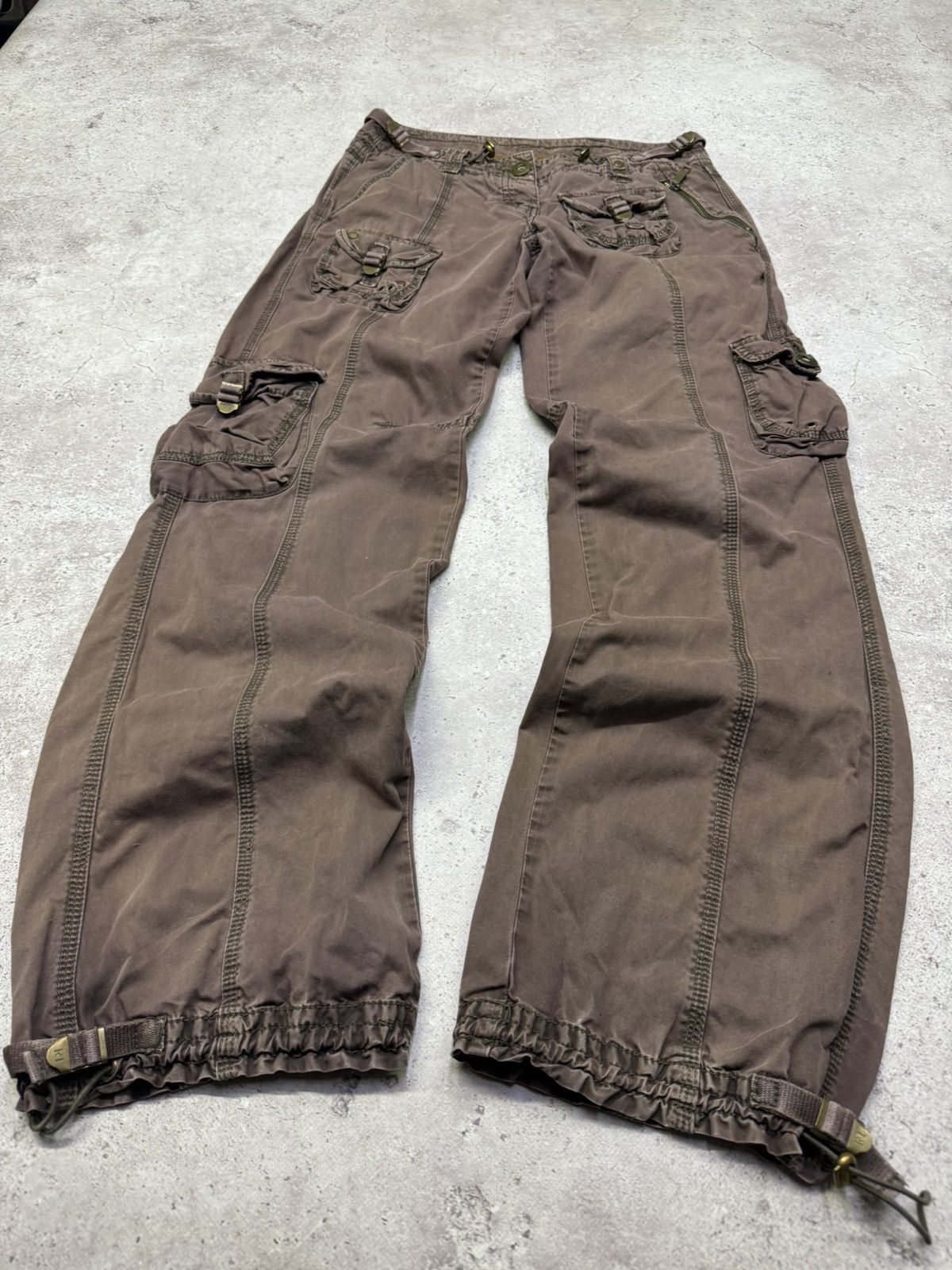Le Grande Bleu (L.G.B.) Vintage 00s Multi-pocket Faded Pants Size US 30 / EU 46 - 5 Thumbnail
