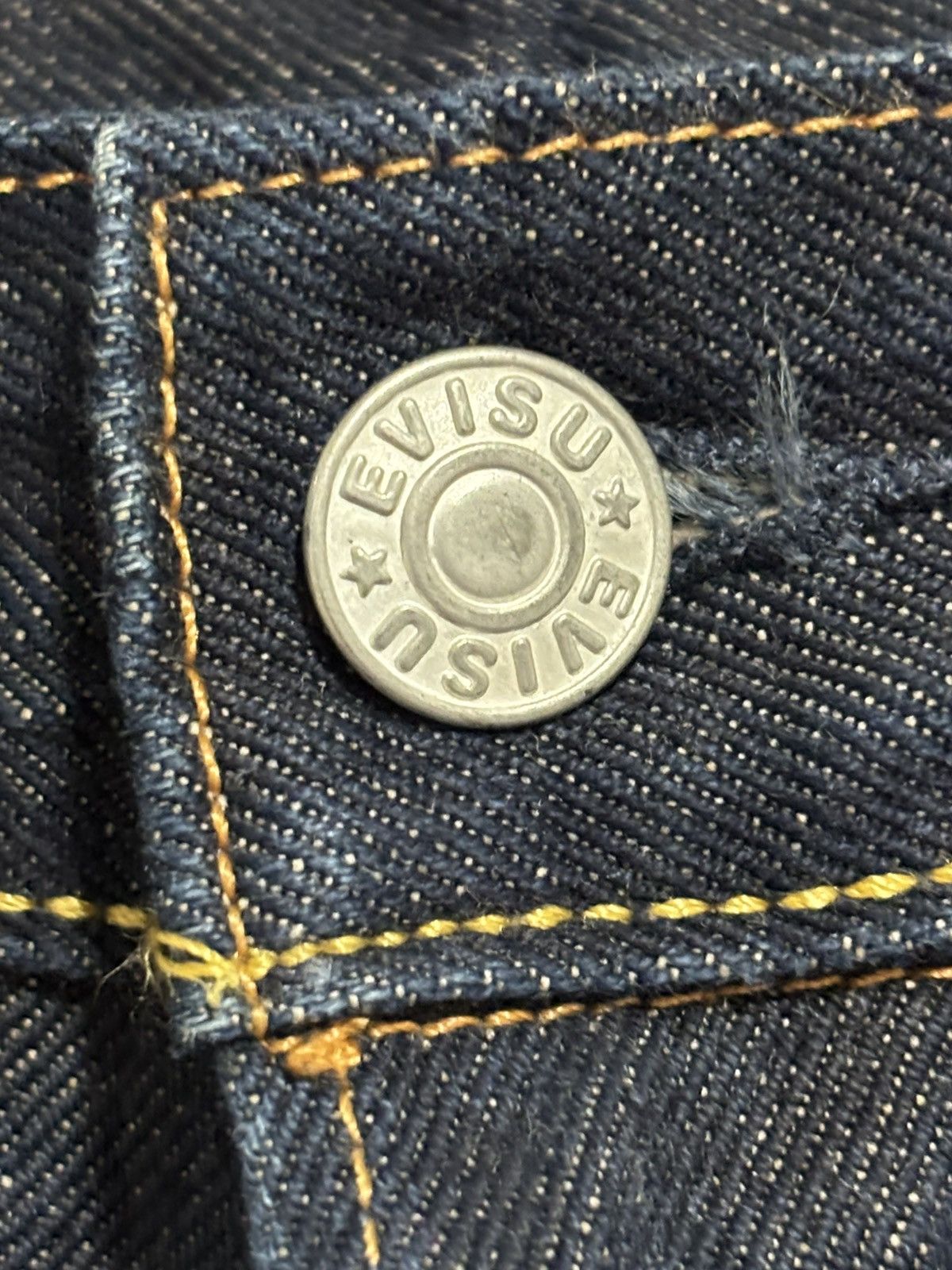 Evisu Evisu Daicock Red Kamon Flower Selvedge Denim Pants Size US 34 / EU 50 - 9 Thumbnail