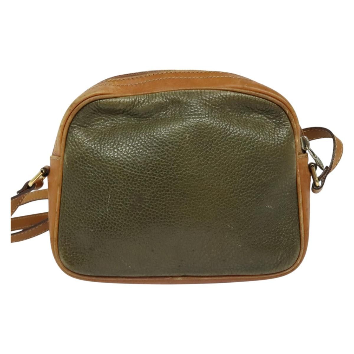 Celine CELINE Shoulder Bag Leather Khaki Gold Size ONE SIZE - 3 Thumbnail