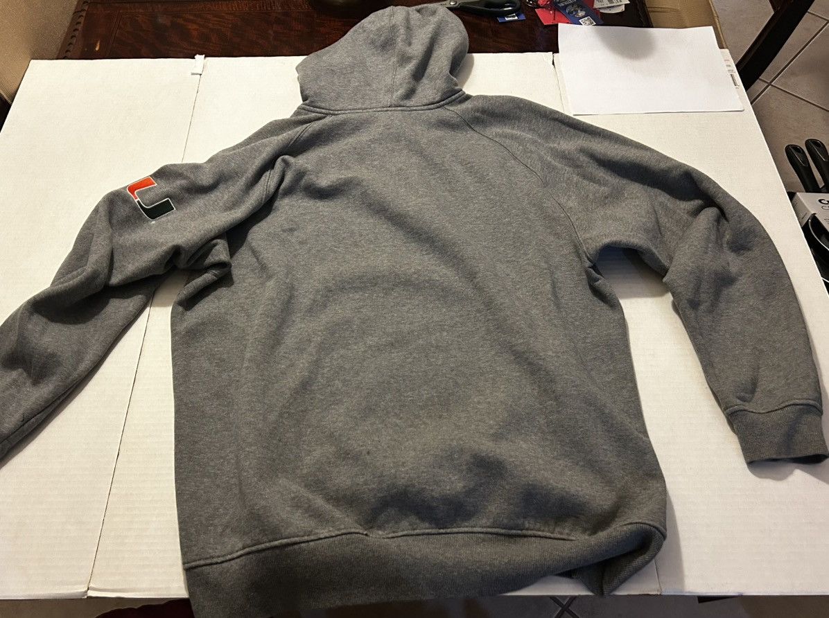 Nike × Vintage Vintage University of Miami Nike Hoodie Size US XL / EU 56 / 4 - 2 Thumbnail