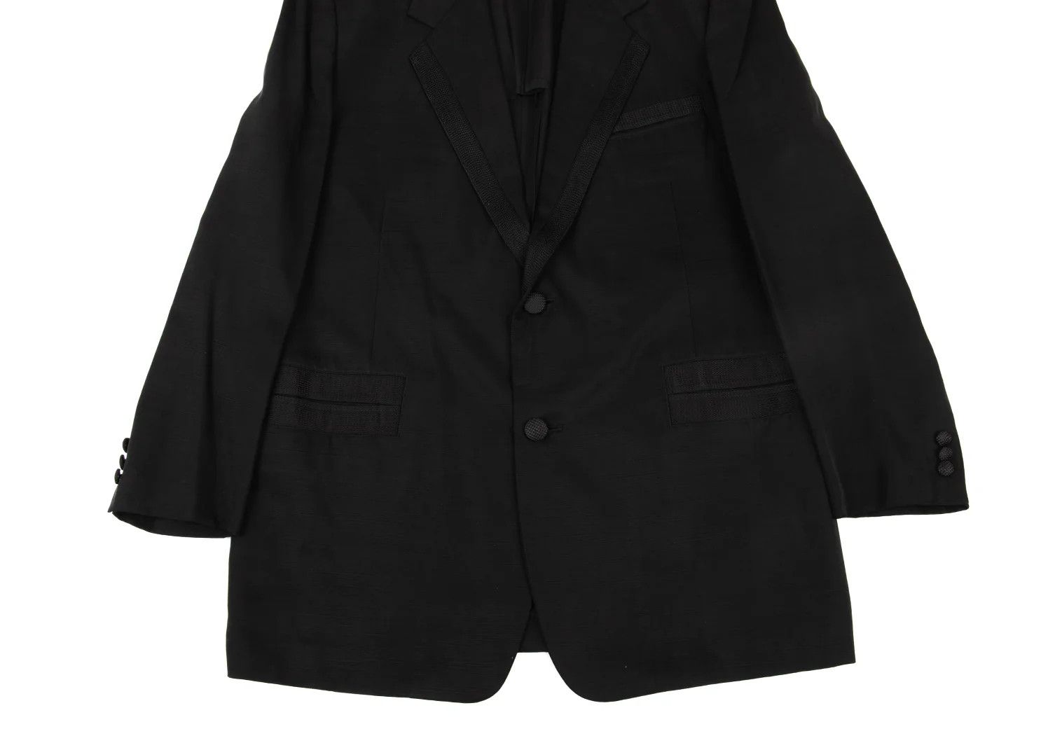 Yohji Yamamoto Yohji Yamamoto Silk Border Tape Design Jacket Size US L / EU 52-54 / 3 - 8 Thumbnail