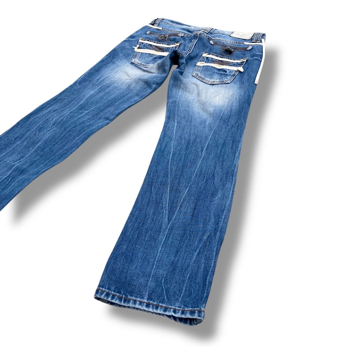 Hysteric Glamour 🇯🇵 YOSHITOMO NARA LOLITA WASHED DISTRESSED DENIM PANTS Size 32" / US 10 / IT 46 - 13 Thumbnail