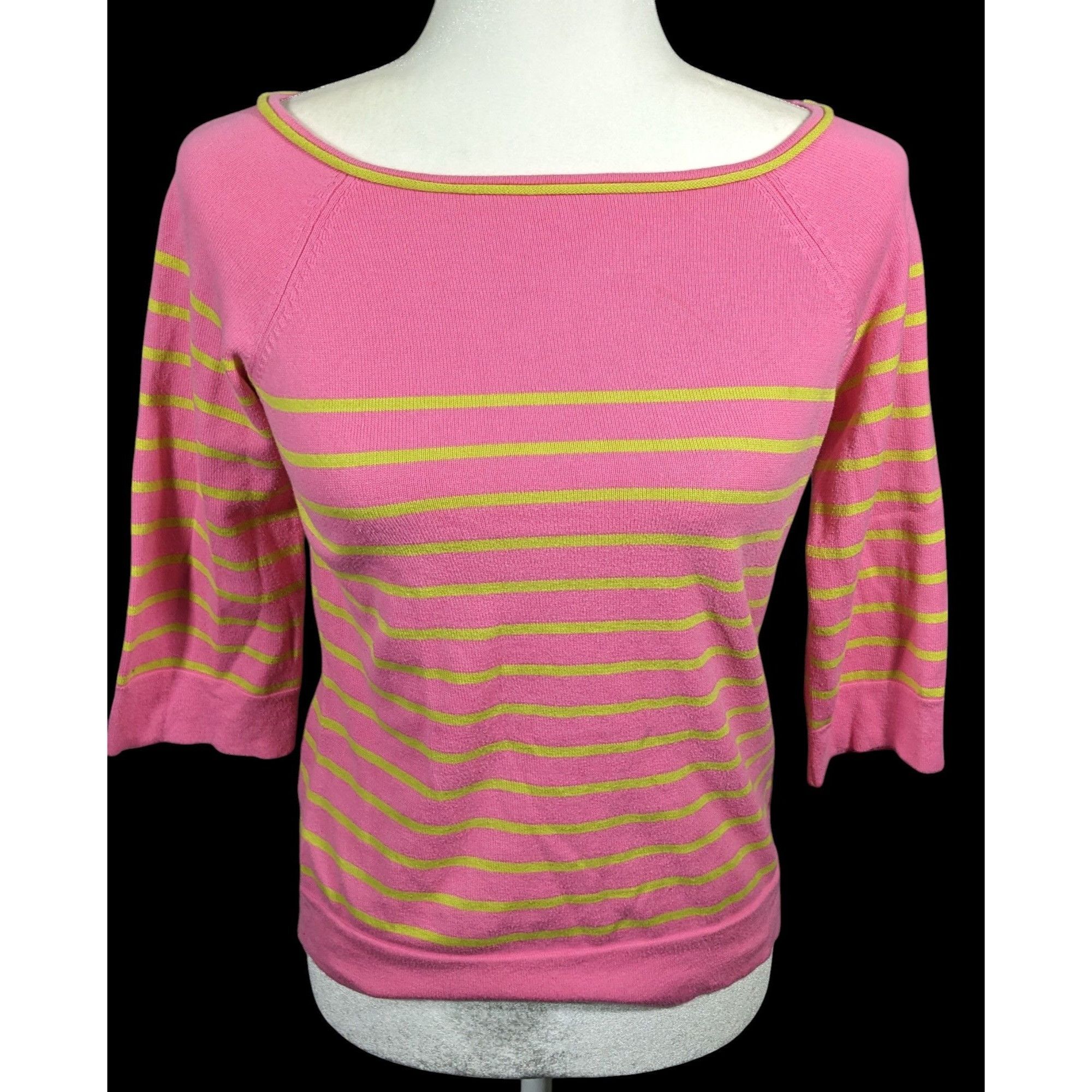 Lilly Pulitzer Lilly Pulitzer Pink And Green Striped Top Size XS Size XS / US 0-2 / IT 36-38 - 1 Thumbnail
