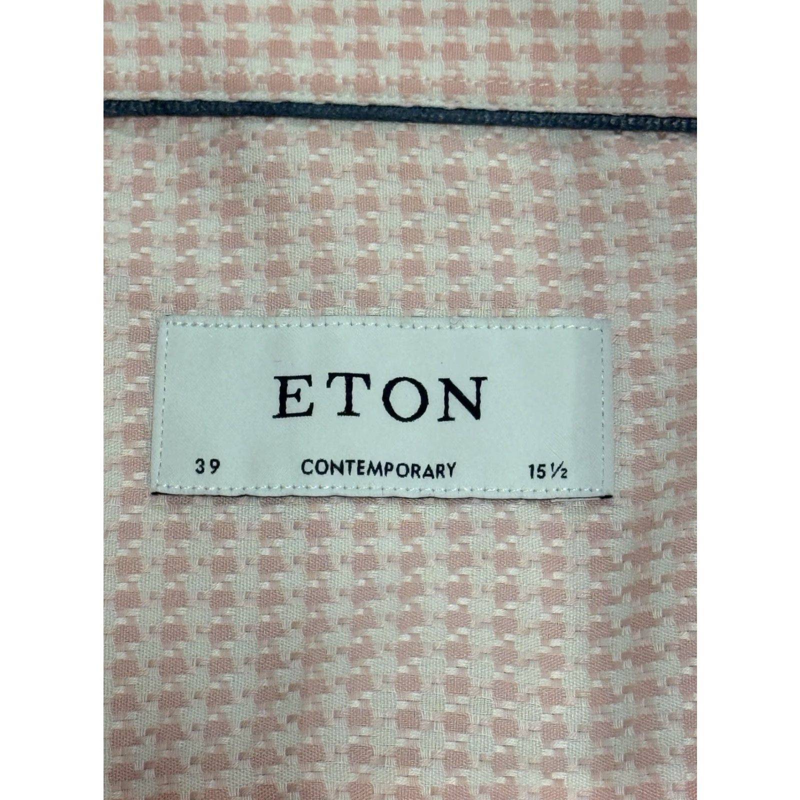 Eton ETON Contemporary Dress Shirt Pink Checkered Long Sleeve 15.5/39-15.5 M Regular Men’s Shirt Size US M / EU 48-50 / 2 - 2 Thumbnail