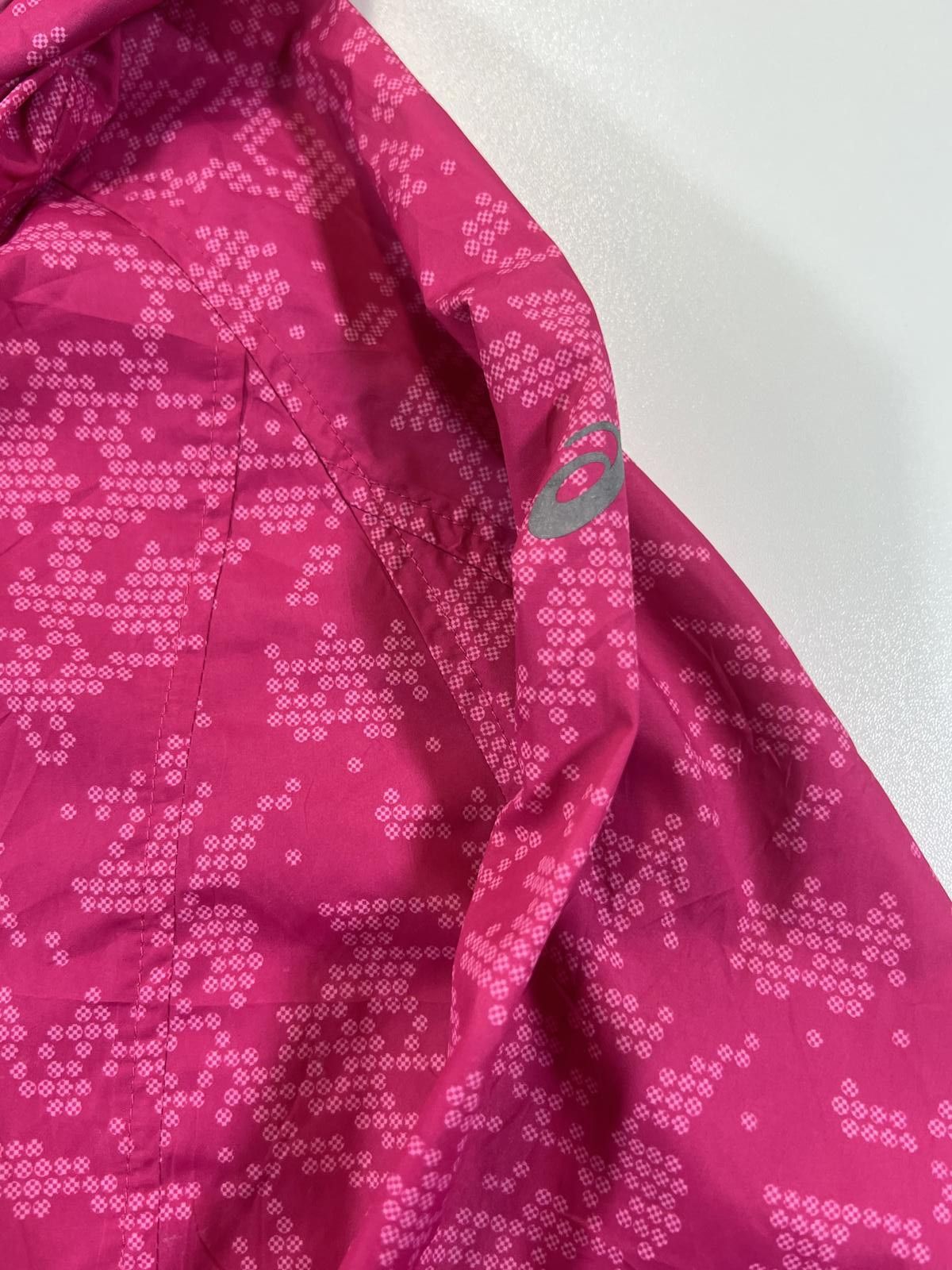Asics Asics Pink Hooded Lightweight Running Jacket Large womens Size L / US 10 / IT 46 - 3 Thumbnail