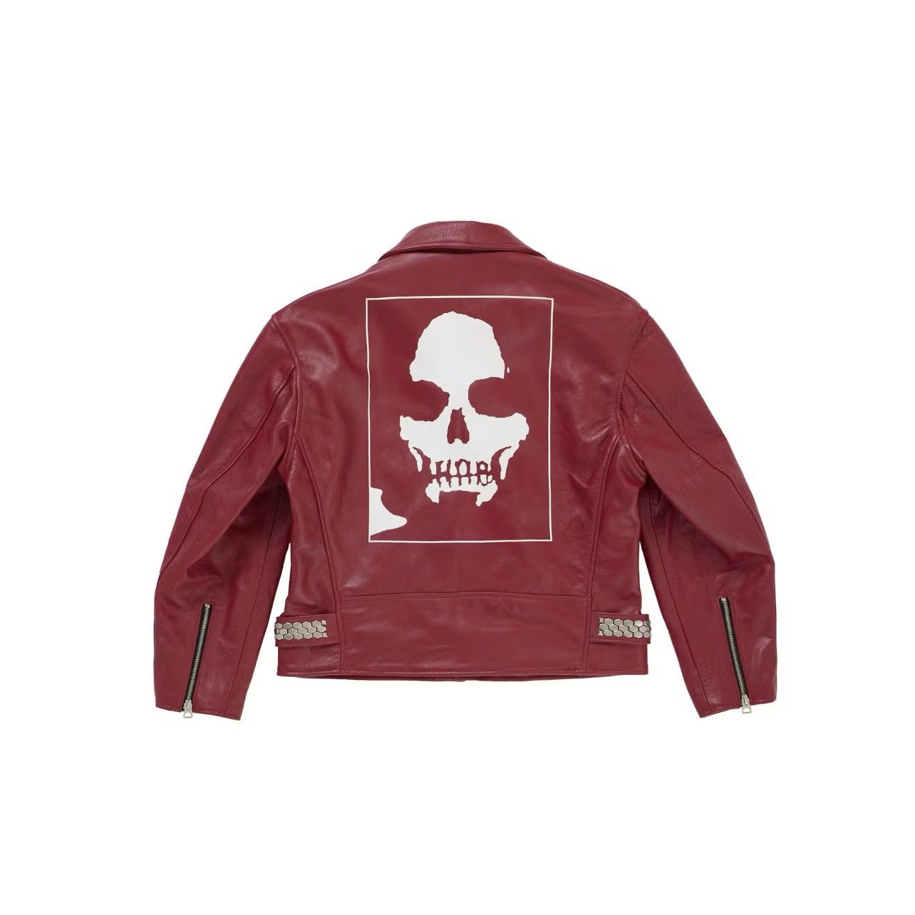 Schott × Supreme Supreme Number (N)ine Schott Perfecto Leather Jacket Red XL Size US XL / EU 56 / 4 - 3 Thumbnail