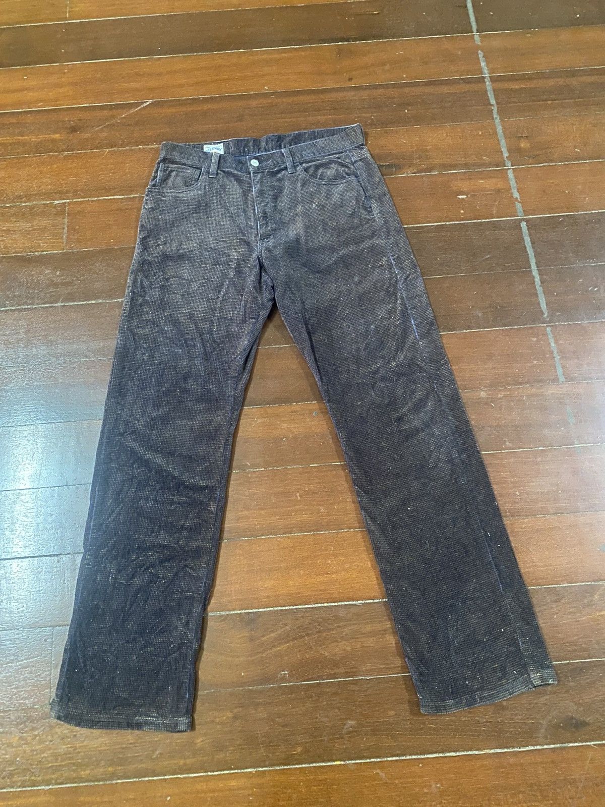 Japanese Brand Rare Made In Japan Blue Way valvet brown Size US 34 / EU 50 - 1 Thumbnail