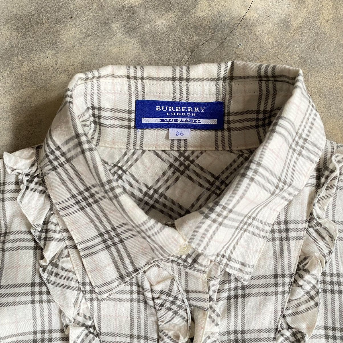 Burberry Vintage 90s Burberry Nova Check Longsleeve Shirt Size M / US 6-8 / IT 42-44 - 6 Thumbnail