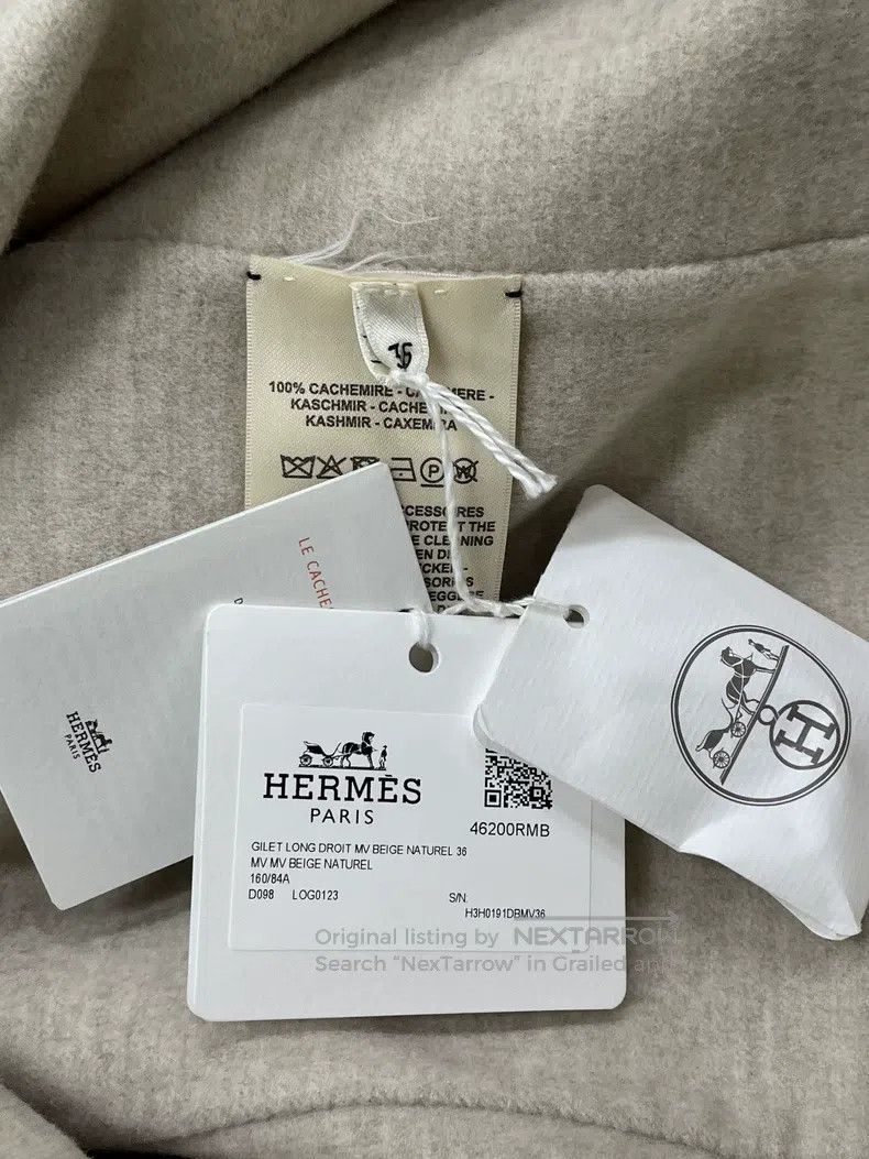 Hermes Hermes Yak Wool Knit Open Cardigan Jacket in Moss Green Size XS / US 0-2 / IT 36-38 - 5 Thumbnail