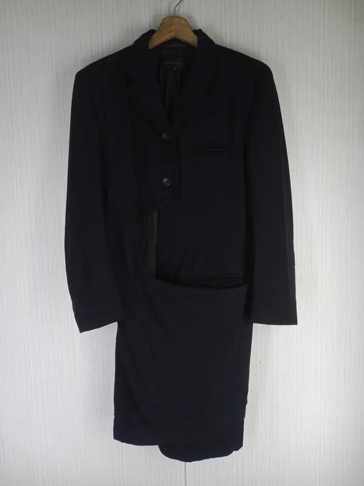 Comme des Garcons ONLY ONE Vintage Comme Des Garcons Asymmetrical Long Jacket Size US M / EU 48-50 / 2 - 8 Thumbnail