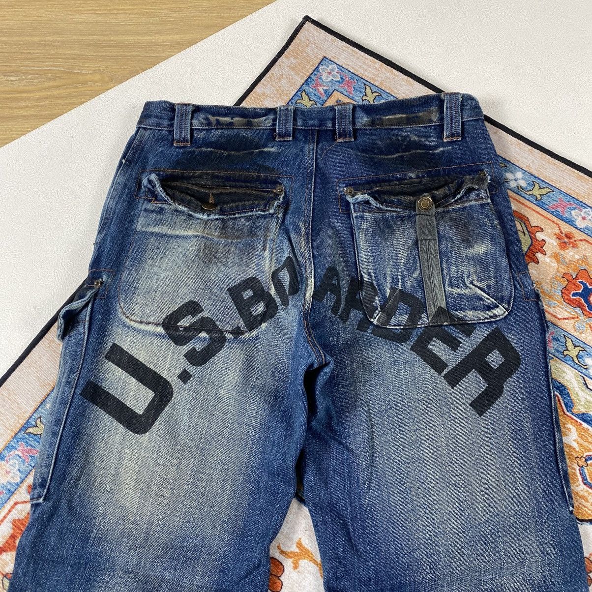 Japanese Brand Vtg Us Boarder Distressed Cargo Jeans Pants Size US 33 - 12 Thumbnail
