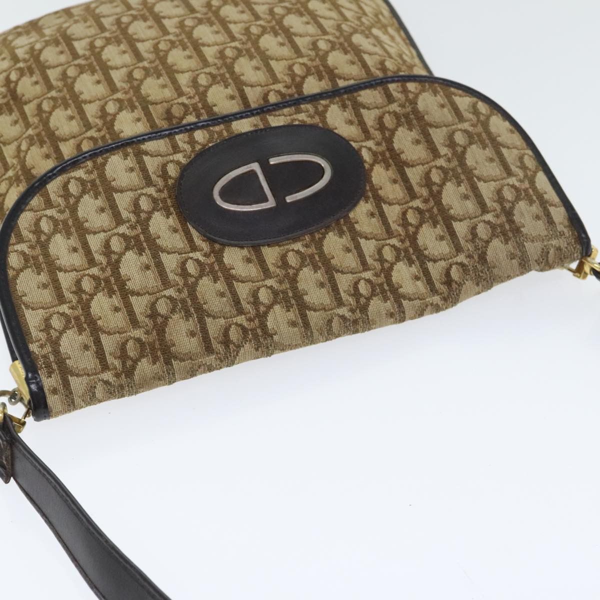 Dior DIOR Trotter Canvas Shoulder Bag Beige Size ONE SIZE - 6 Thumbnail