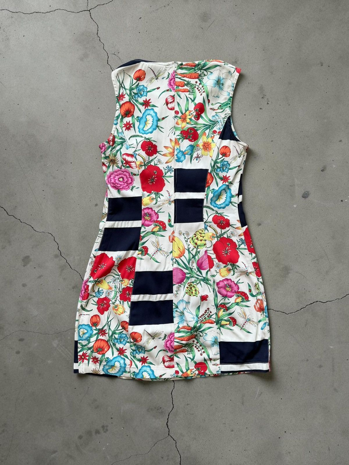 Moschino Vintage 90s Moschino Jeans mid lenght floral dress Size M / US 6-8 / IT 42-44 - 4 Thumbnail