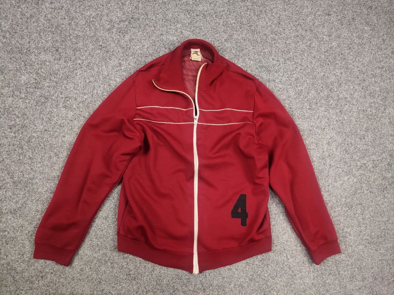 Champion Rare Vintage 50's Champion Logo 4 Red Zip Light Track Jacket Size US M / EU 48-50 / 2 - 8 Thumbnail