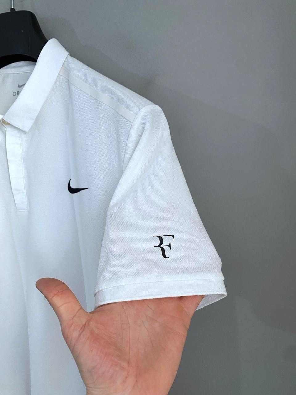 Nike Nike RF Roger Federer Men's White Tennis Polo Shirt, Size L Size US L / EU 52-54 / 3 - 7 Thumbnail