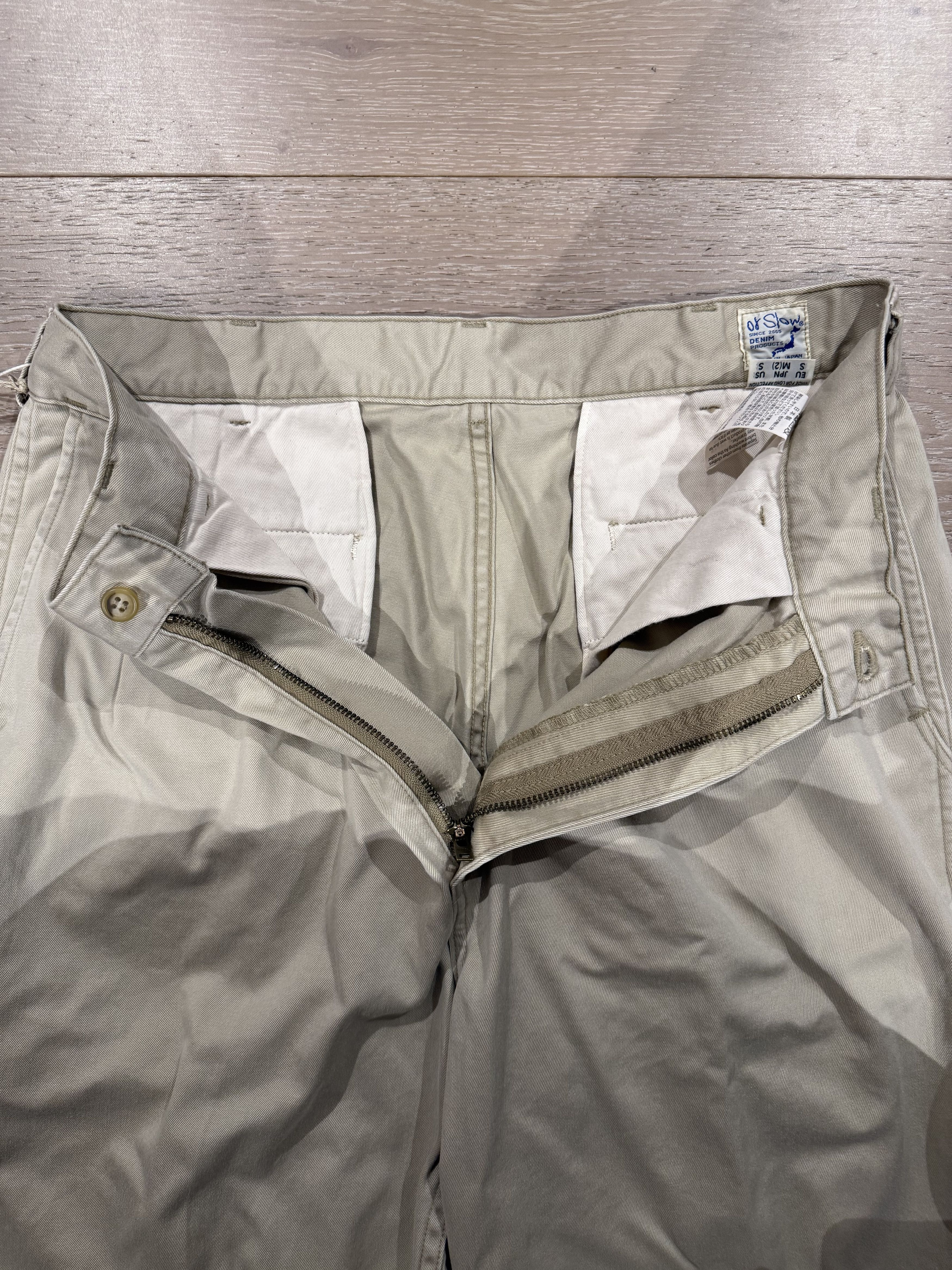 Orslow 💚 Orslow Two Tuck Wide Trousers Khaki Size 2 NEW Size US 32 / EU 48 - 11 Thumbnail