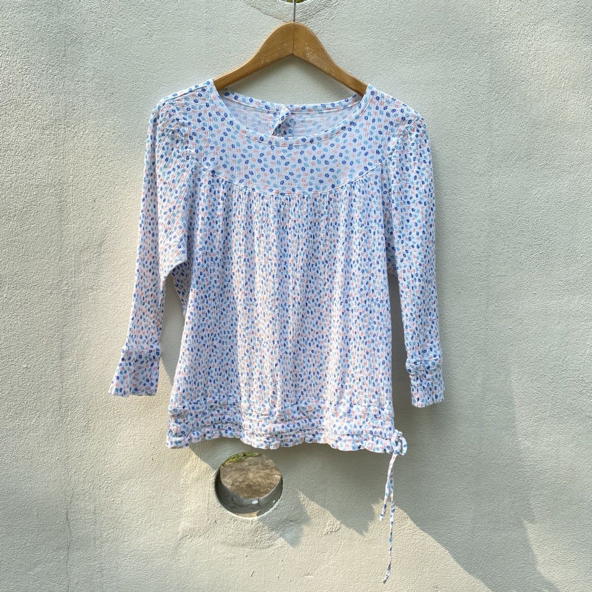 Tsumori Chisato TSUMORI CHISATO Pastel Petals Tie-Hem Blouse Size XS / US 0-2 / IT 36-38 - 12 Thumbnail