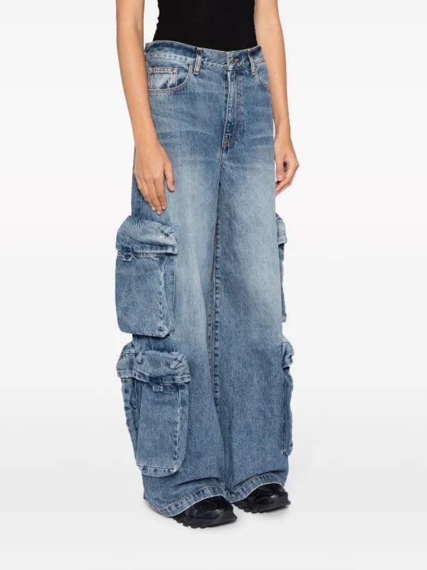 Amiri Amiri Baggy Cargo Wide Leg Jeans Size US 36 / EU 52 - 2 Thumbnail