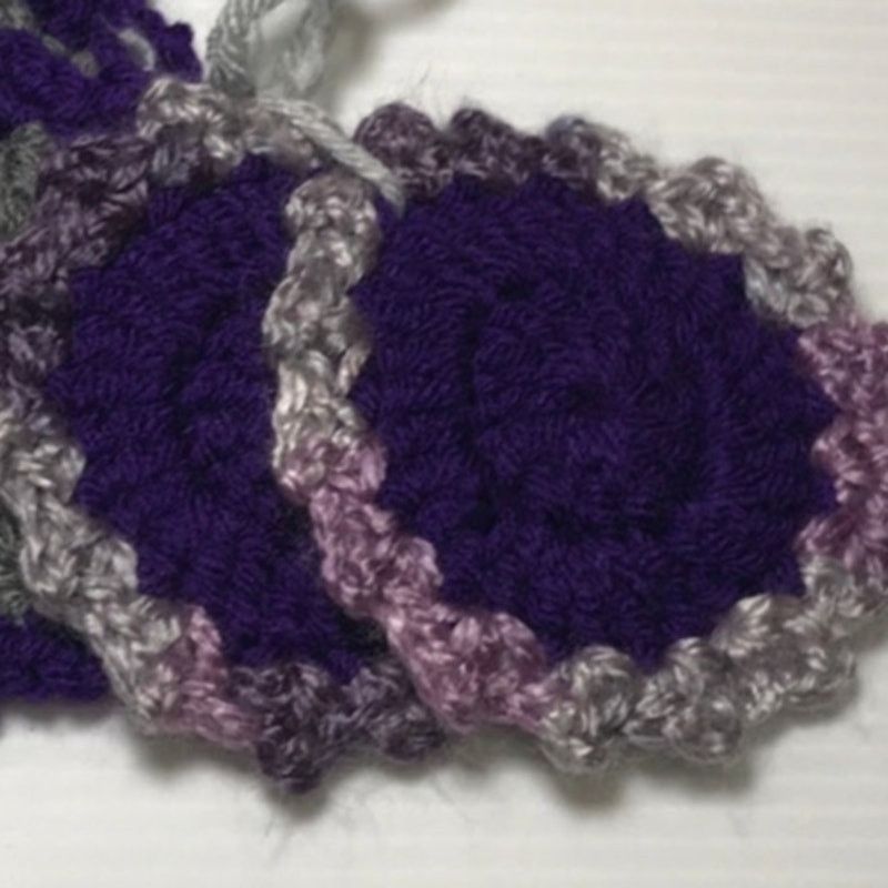 Handmade NWT Handmade Crocheted Facial Scrubbies by Dawny Set of 4 Size ONE SIZE - 3 Thumbnail
