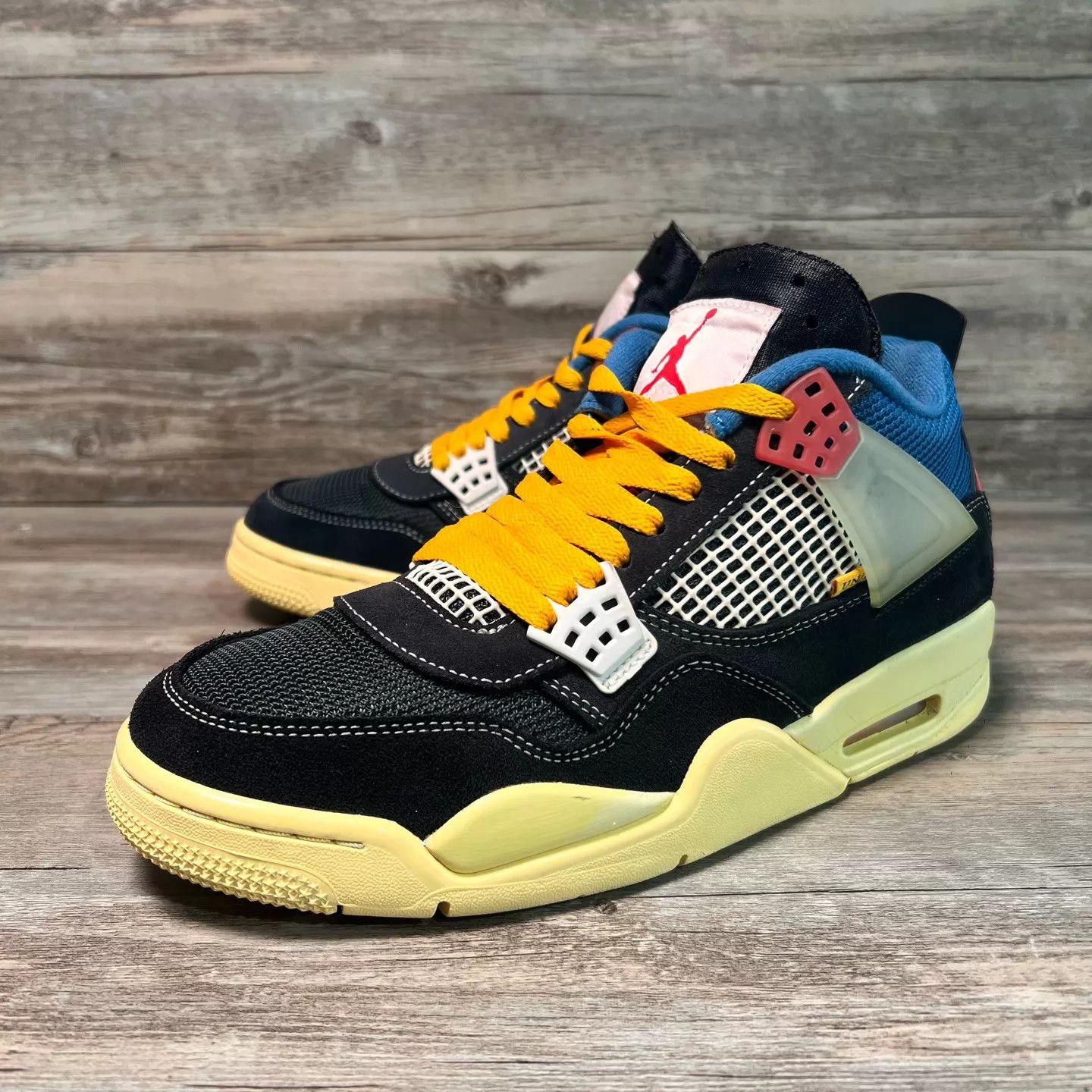 Nike Air Jordan 4 x Union Black Blue DC9533-001 42.5 Size US 9 / EU 42 - 1 Thumbnail