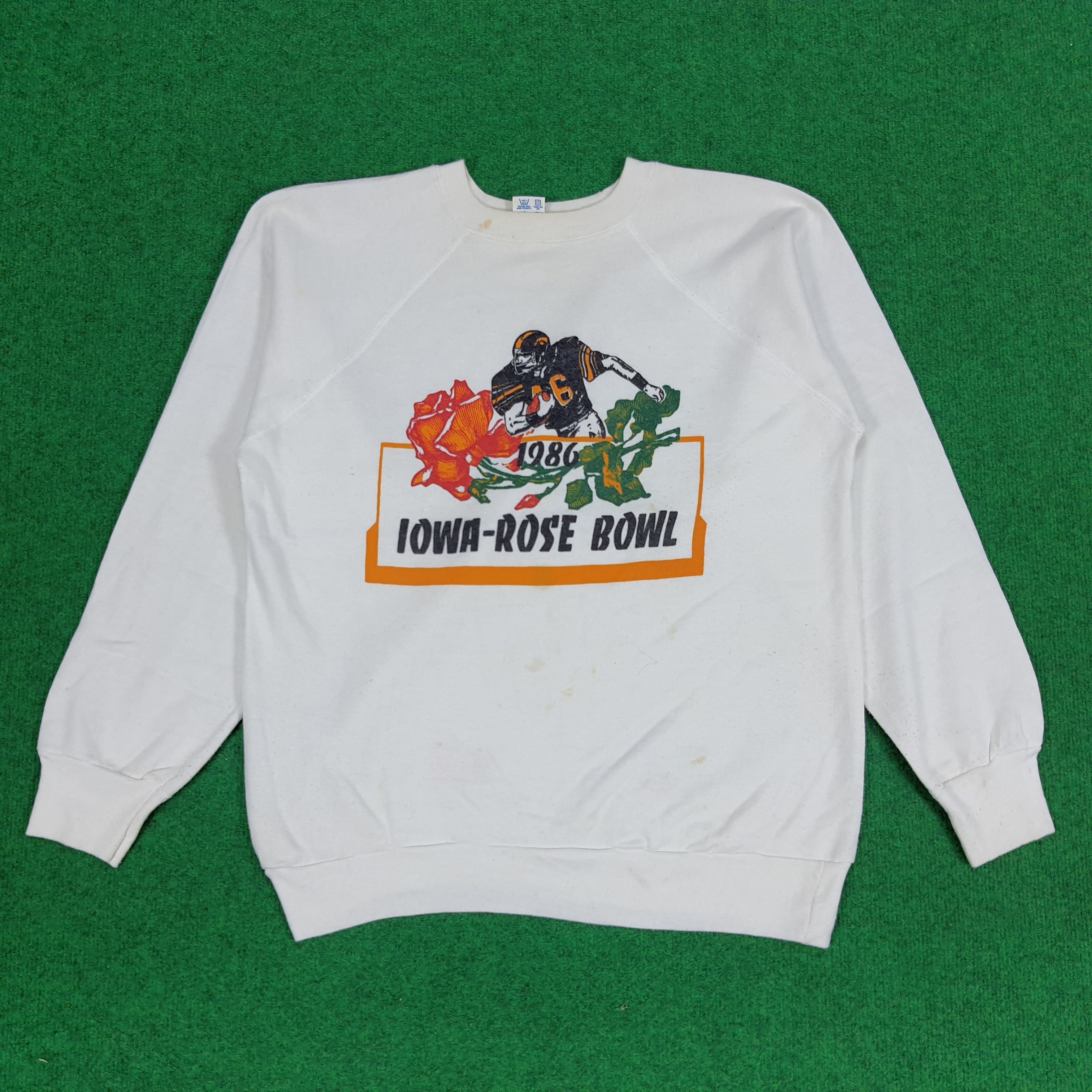 Champion × Vintage Vintage Champion IOWA Rose Bowl American Football Sweatshirt Size US M / EU 48-50 / 2 - 1 Thumbnail