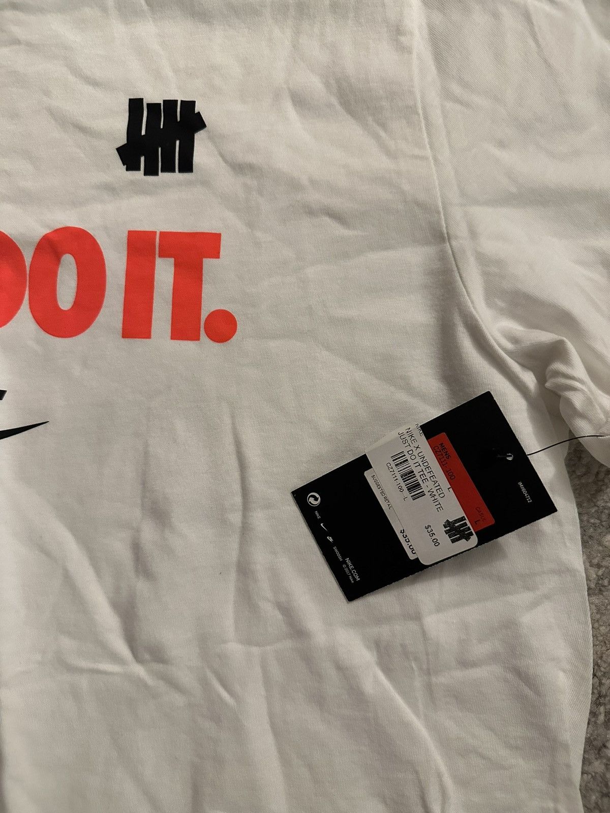 Nike × Undefeated Nike x Undefeated T Shirt - sz L Size US L / EU 52-54 / 3 - 3 Thumbnail