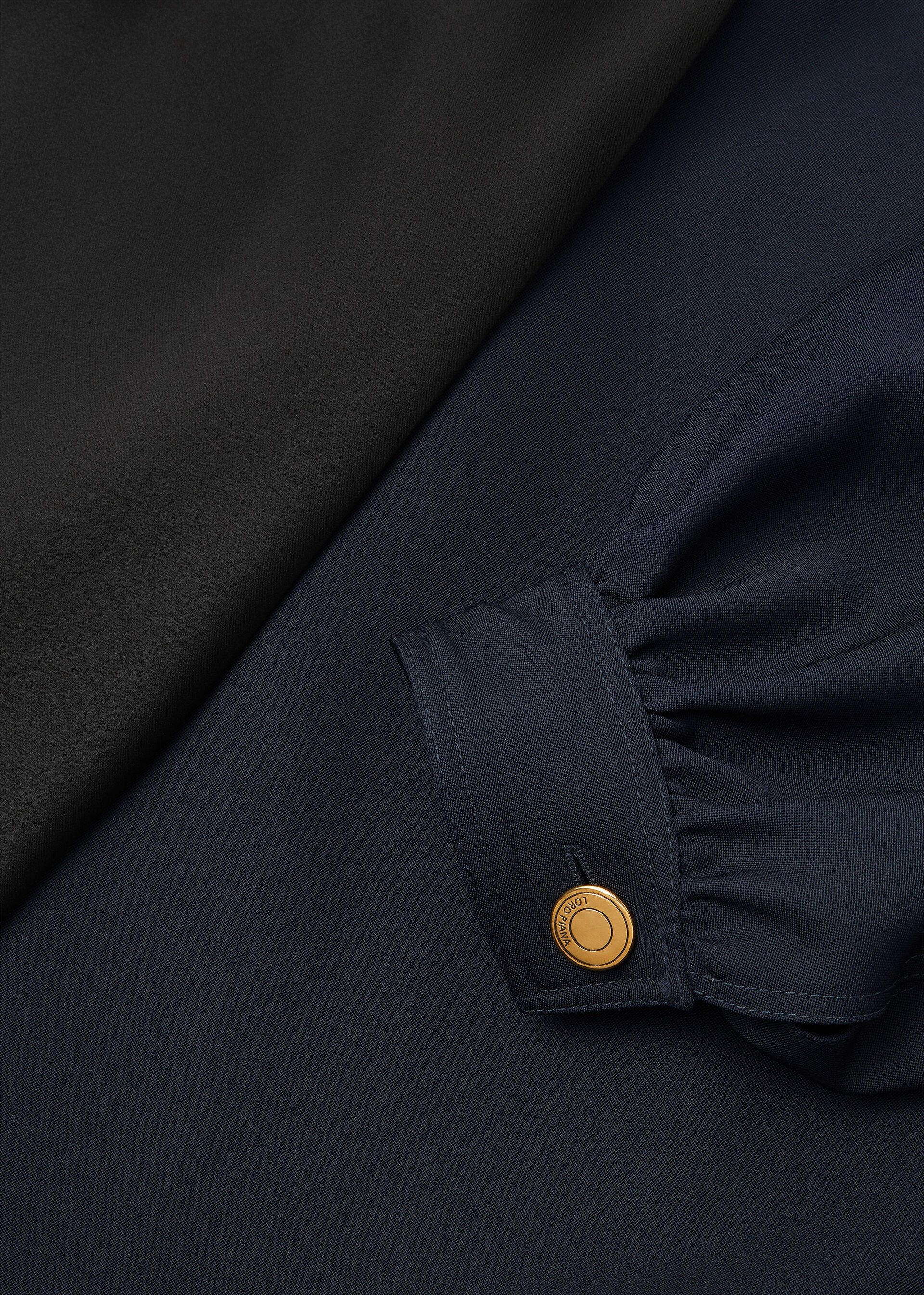 Loro Piana os11x0326 FAQ5870 Ibel Coat in Blue Navy/Black Size M / US 6-8 / IT 42-44 - 7 Thumbnail