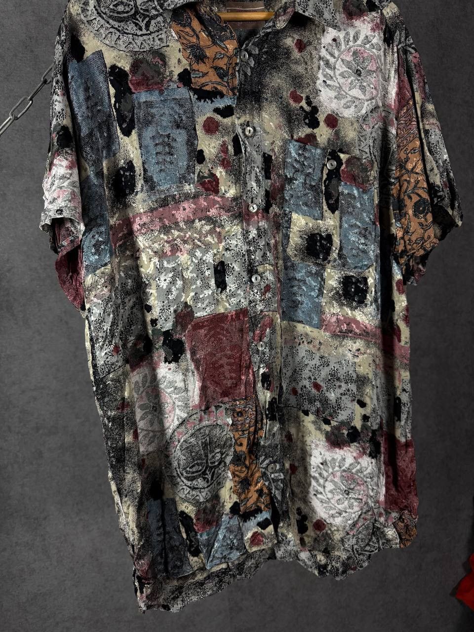 Vintage Crazy art hawaiian vintage shirt Size US XL / EU 56 / 4 - 3 Thumbnail