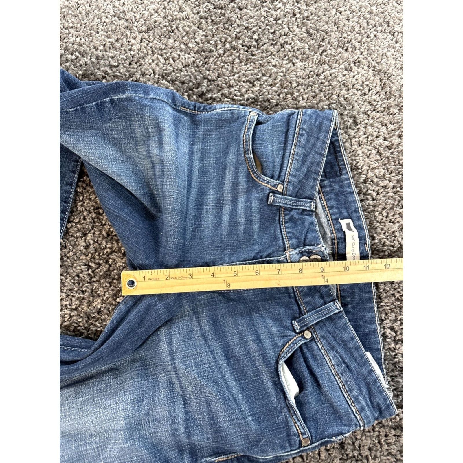 Levi's Levi's 529 Jeans Women Bootcut Denim Cotton Elastane 30x30 Mid Rise Blue Classics Pockets Stretch Size 30" / US 8 / IT 44 - 5 Thumbnail