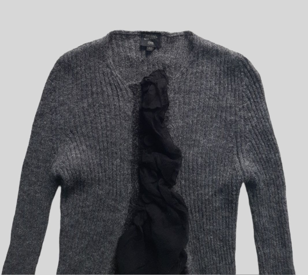 If Six Was Nine × Jean Paul Gaultier × Le Grande Bleu (L.G.B.) Jean paul gaultier femme ruffle cardigan Size S / US 4 / IT 40 - 3 Thumbnail