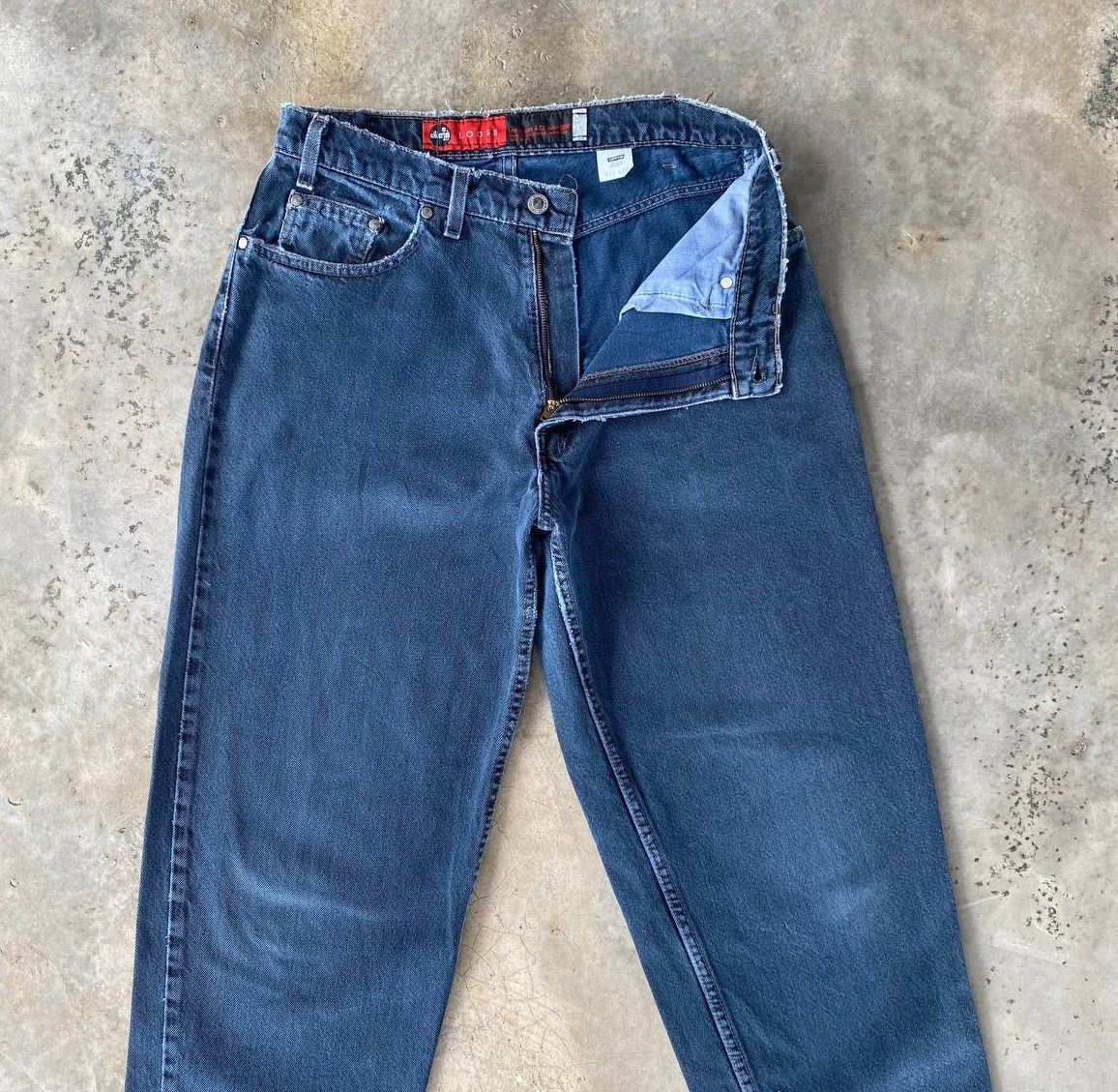 Levi's Vintage Clothing VINTAGE 1994 LEVIS SILVERTAB LOOSE BAGGY FADED BLACK W32X30" Size US 32 / EU 48 - 5 Thumbnail
