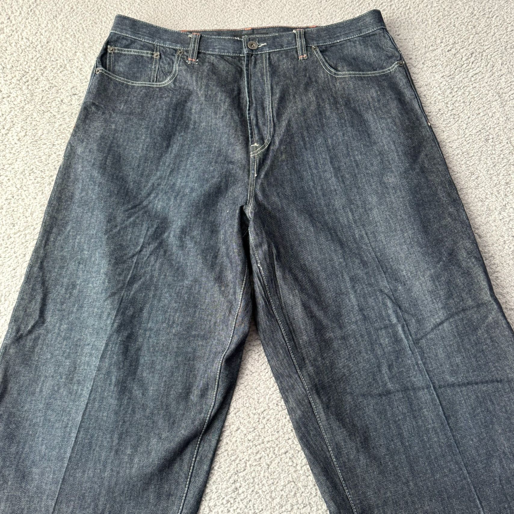 Sean John VINTAGE Sean John Jeans Mens 42 Tall Black Baggy Denim Pants Grunge Hip Hop 90s Size US 41 - 5 Thumbnail