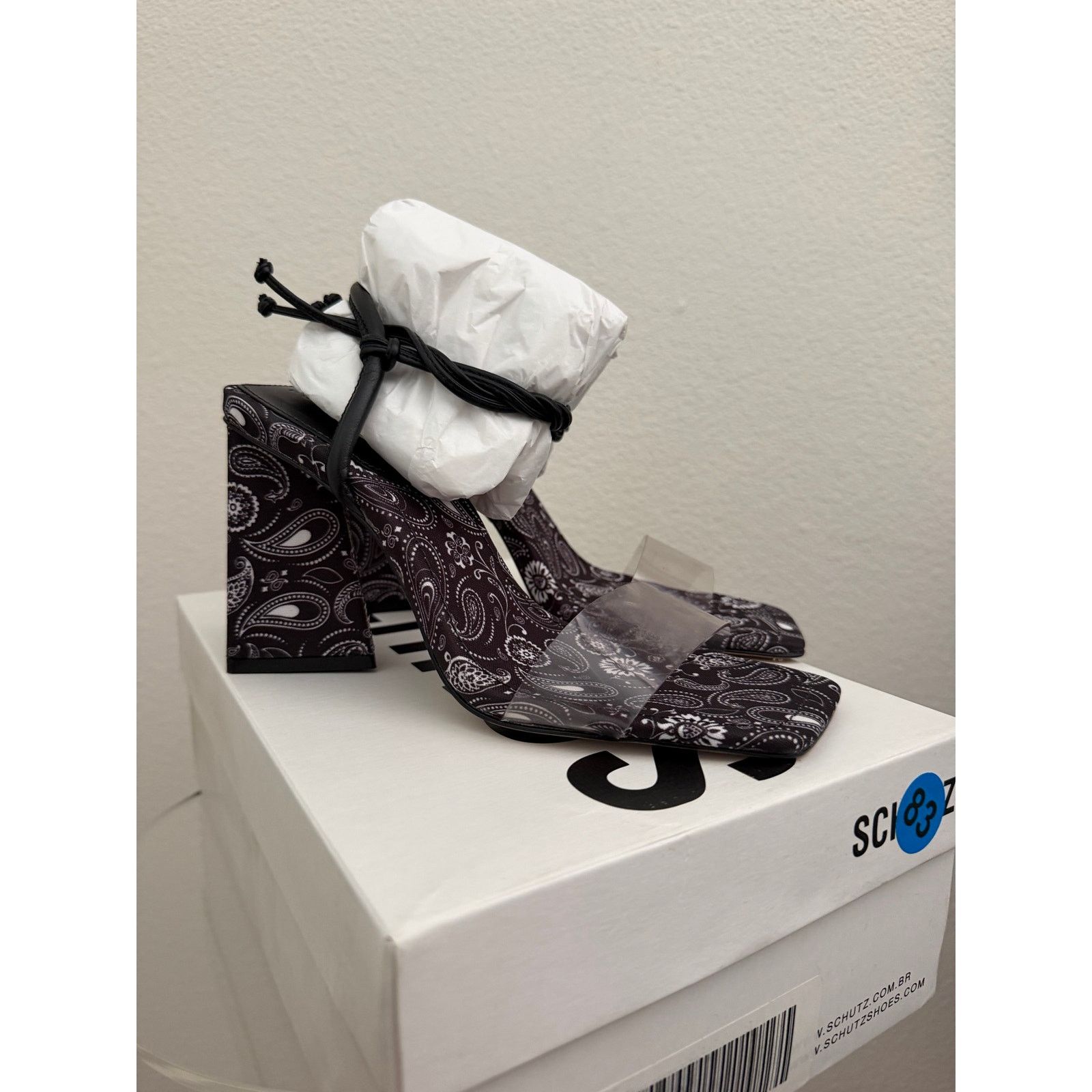 SCHUTZ Schutz Tie Front Heeled Sandals - Mayala black sz 6.5 Size US 6.5 / IT 36.5 - 3 Thumbnail