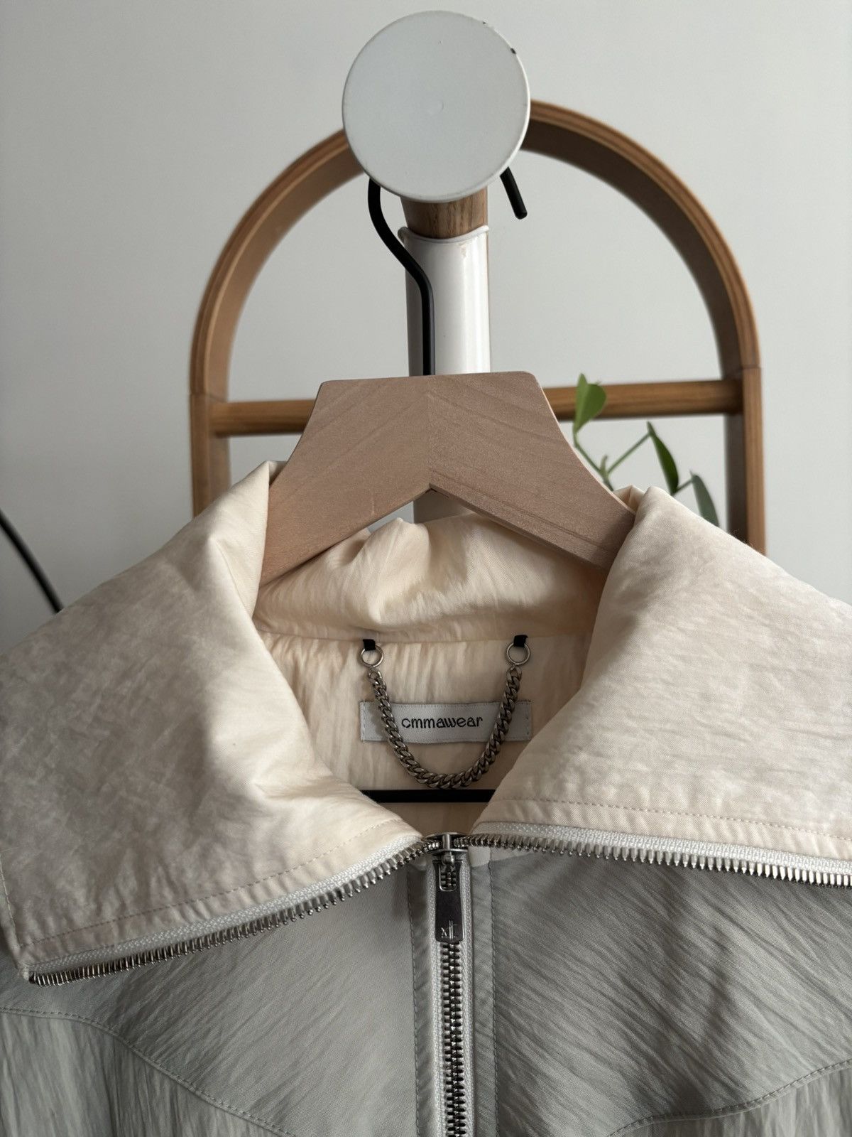 CMMAWEAR cmmawear limestone funnel-neck track jacket Size US M / EU 48-50 / 2 - 4 Thumbnail