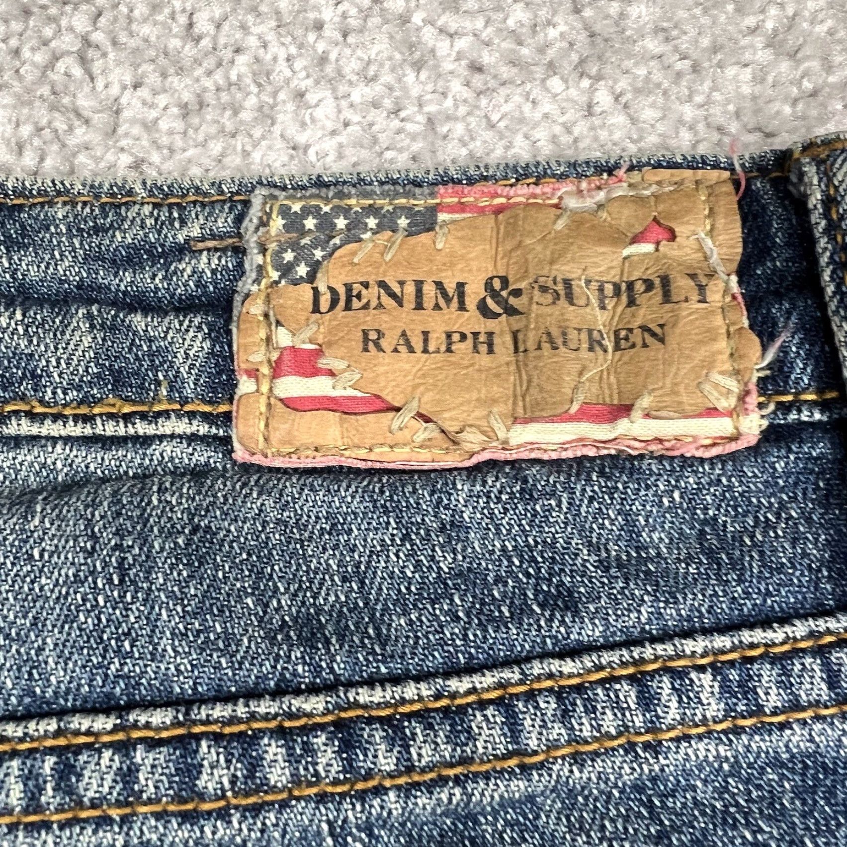 Ralph Lauren VINTAGE Denim & Supply Ralph Lauren Jeans Womens 27/30 Straight Low Rise Blue 30x30 Mens? No Size 27" / US 4 / IT 40 - 7 Thumbnail