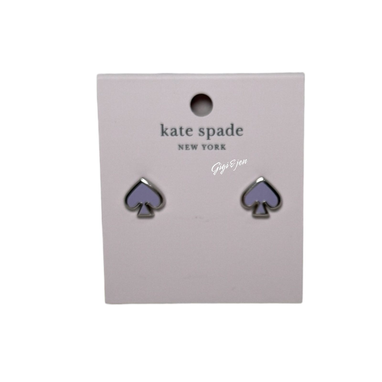 Kate Spade Kate Spade Lilac Everyday Spade Stud Earrings New Size ONE SIZE - 4 Thumbnail