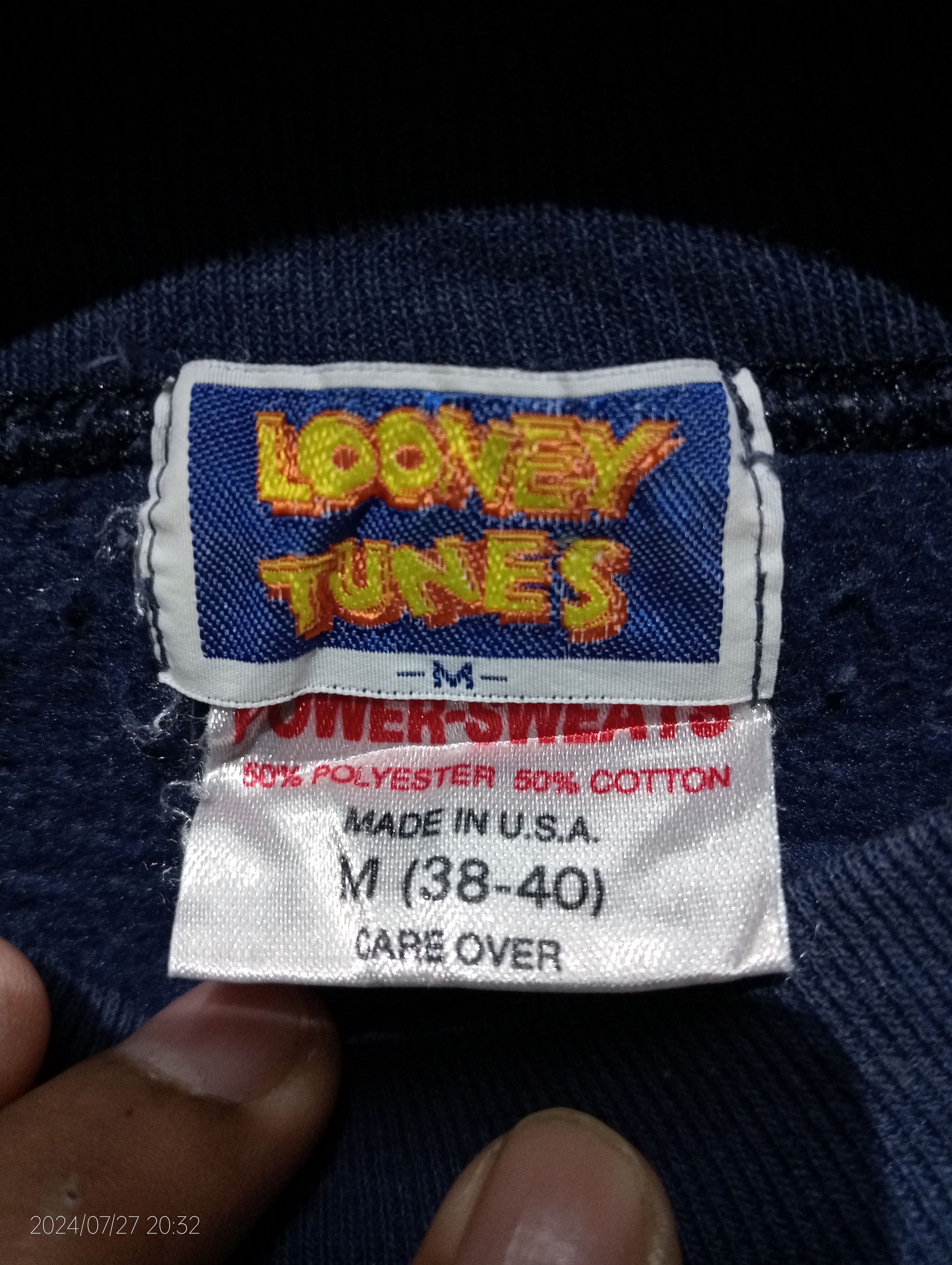 Vintage VTG 1992 Looney Tunes Bugs Bunny Crewneck Sweatshirts USA Size US M / EU 48-50 / 2 - 3 Thumbnail