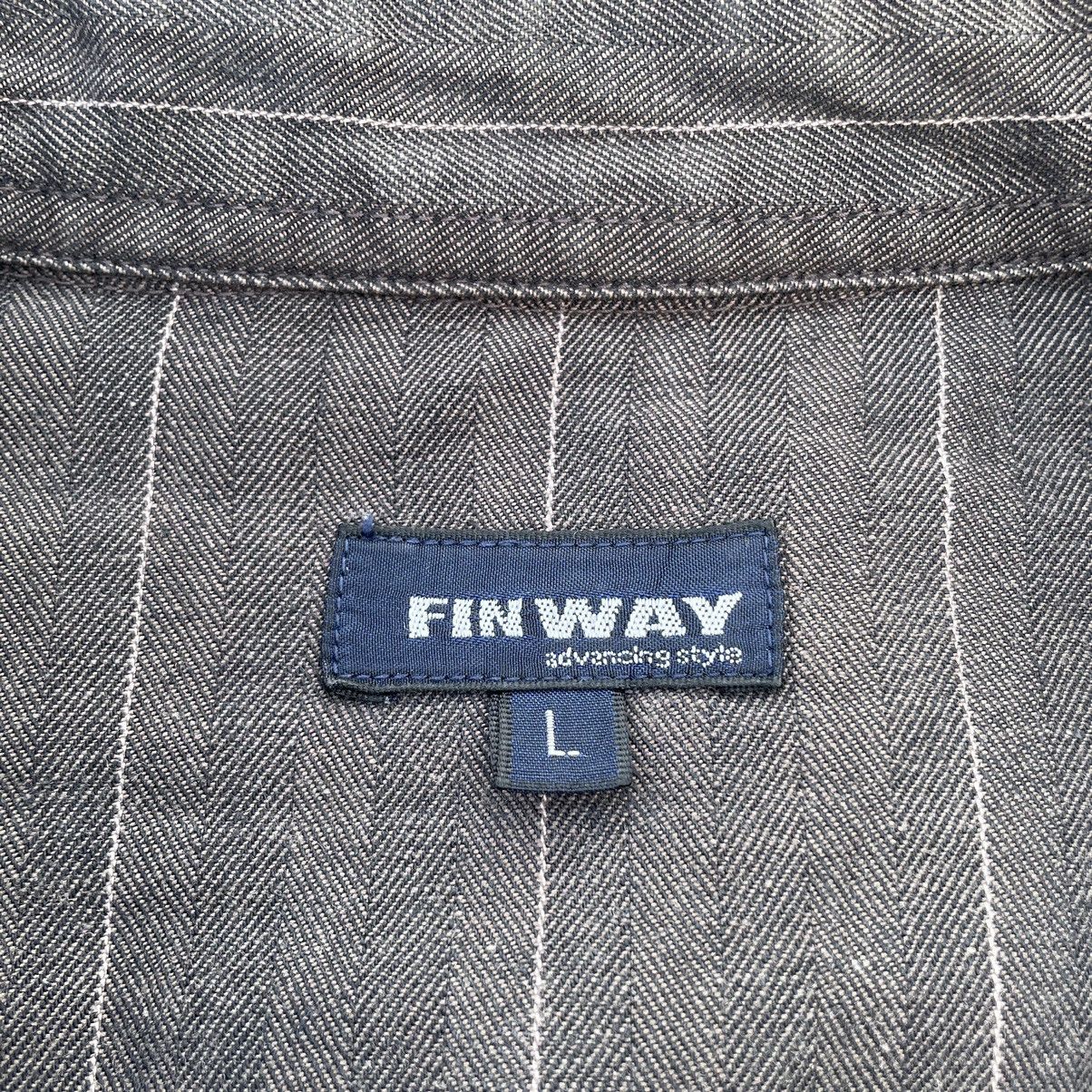 Issey Miyake 🇯🇵 VINTAGE FINWAY STRIPES FULL ZIP JACKET Size US L / EU 52-54 / 3 - 10 Thumbnail