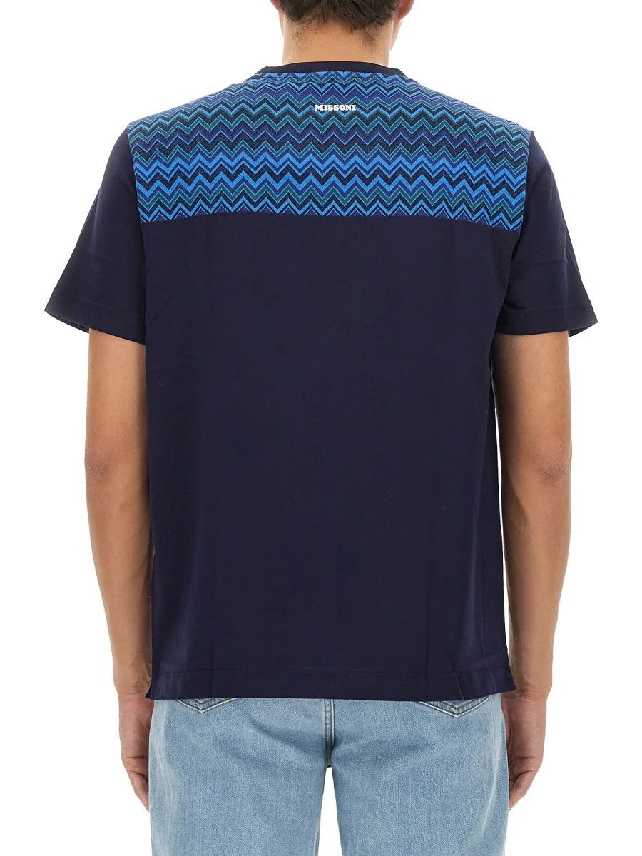 Missoni o1y0225 Crewneck T-Shirt in Midnight Blue Size US XXL / EU 58 / 5 - 3 Thumbnail