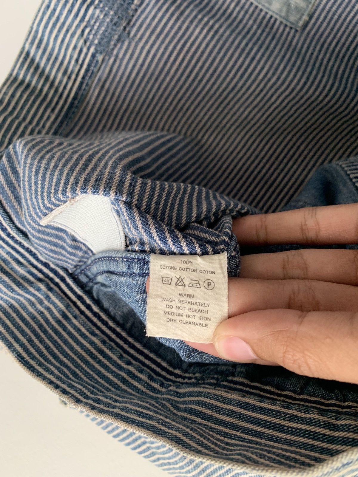 Kapital Kountry Kapital Indigo Stripe Button Patch Zip Jacket Size US M / EU 48-50 / 2 - 12 Thumbnail