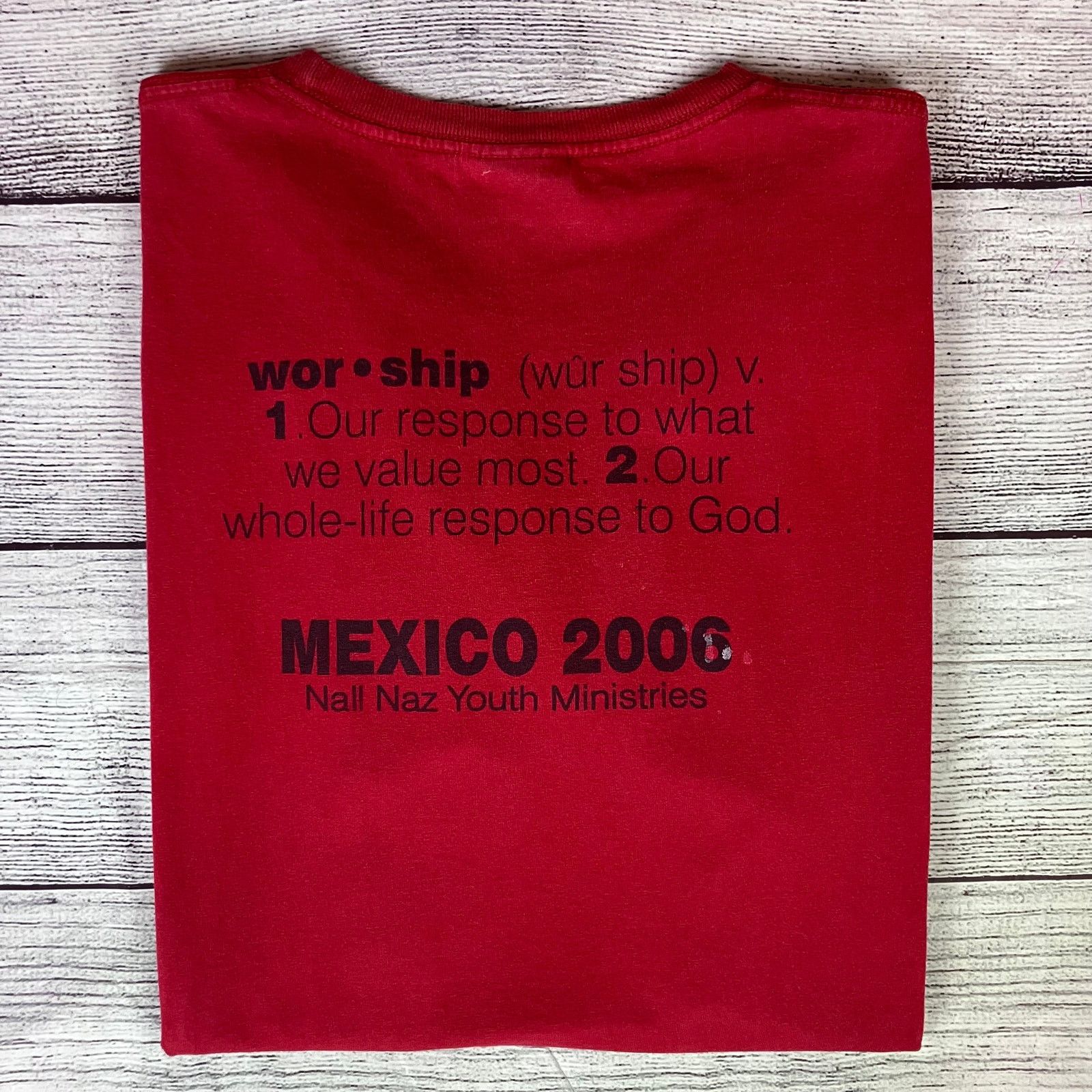 Vintage 2006 Tools for Worship Mexico Ministries Double Sided Tshirt Size US XXL / EU 58 / 5 - 2 Thumbnail