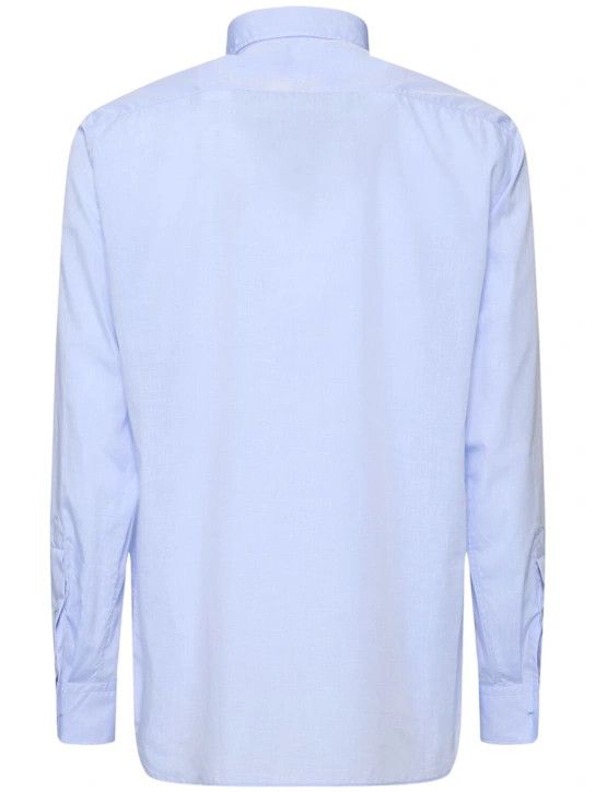 Lardini o1lsvrm0425 Cotton Poplin Shirt in Blue Size US S / EU 44-46 / 1 - 2 Thumbnail