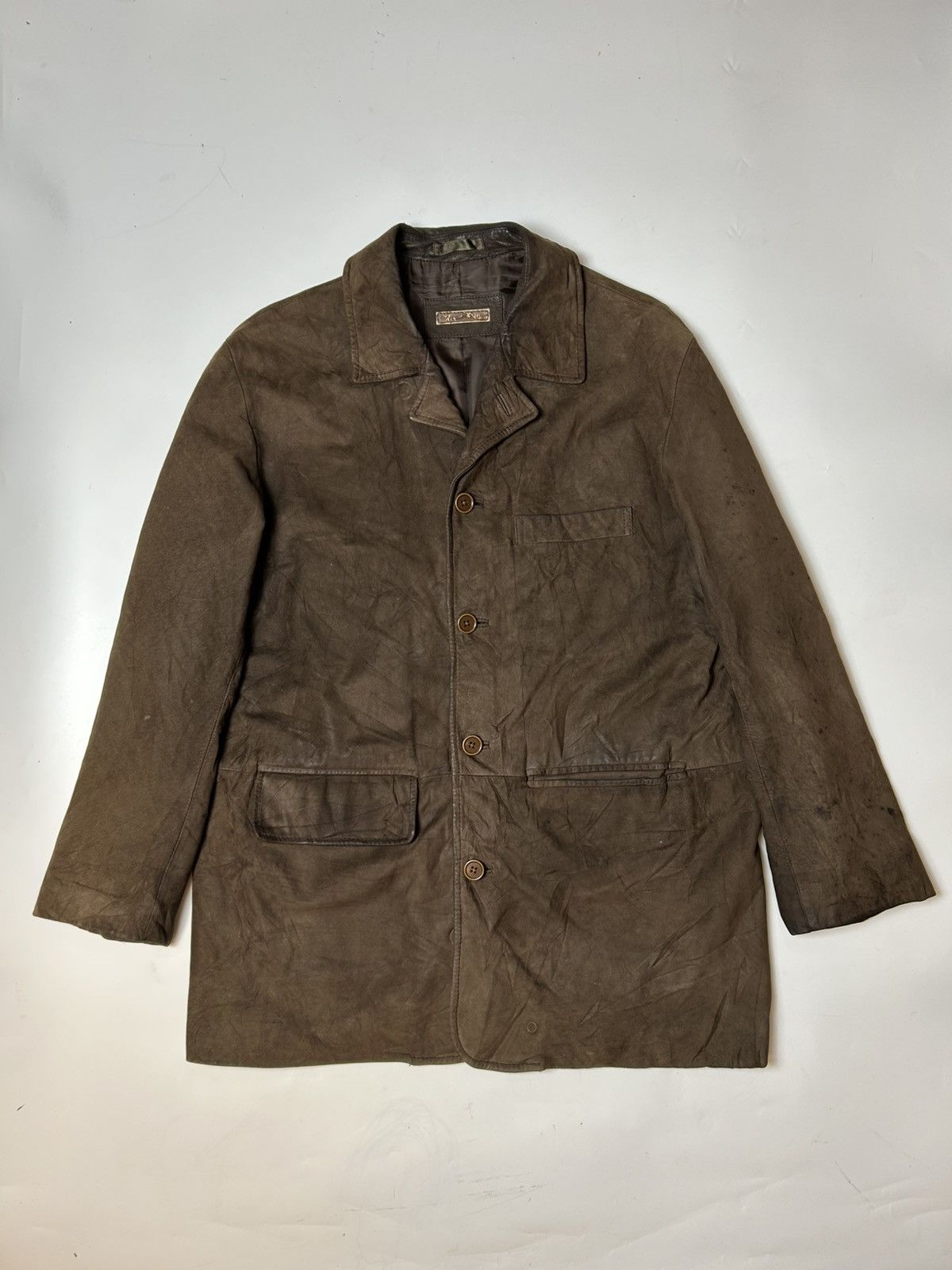Lacoste × Vintage CROCODILE LEATHER JACKET Size US XL / EU 56 / 4 - 1 Thumbnail