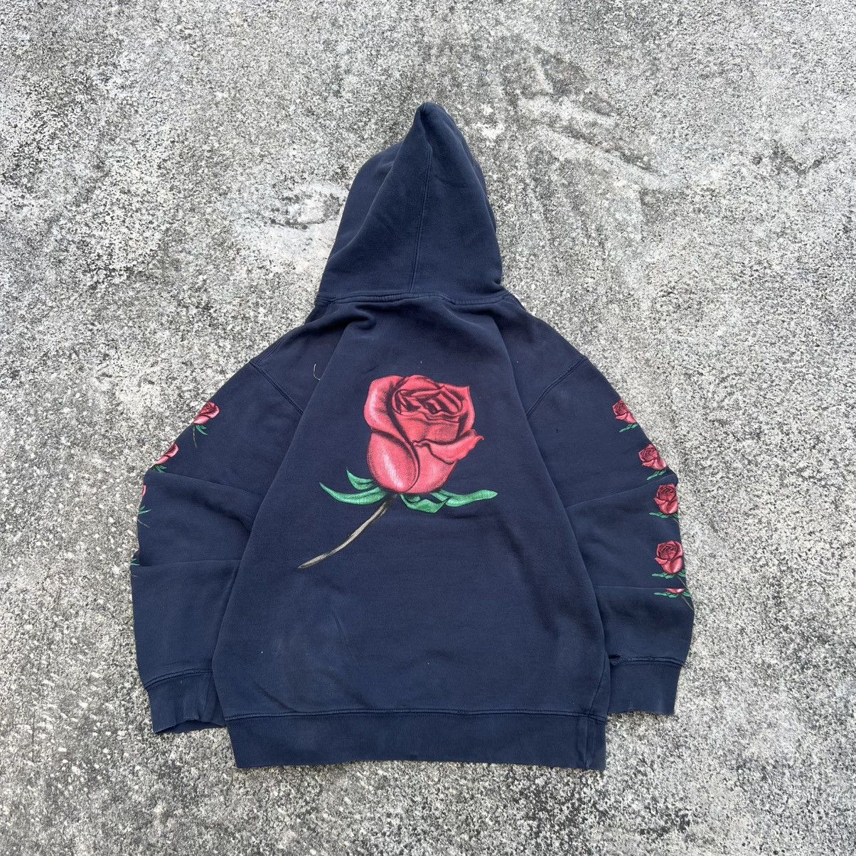 Obey “OBEY” DISTRESS ROSE PRINT HOODIE Size US M / EU 48-50 / 2 - 2 Thumbnail
