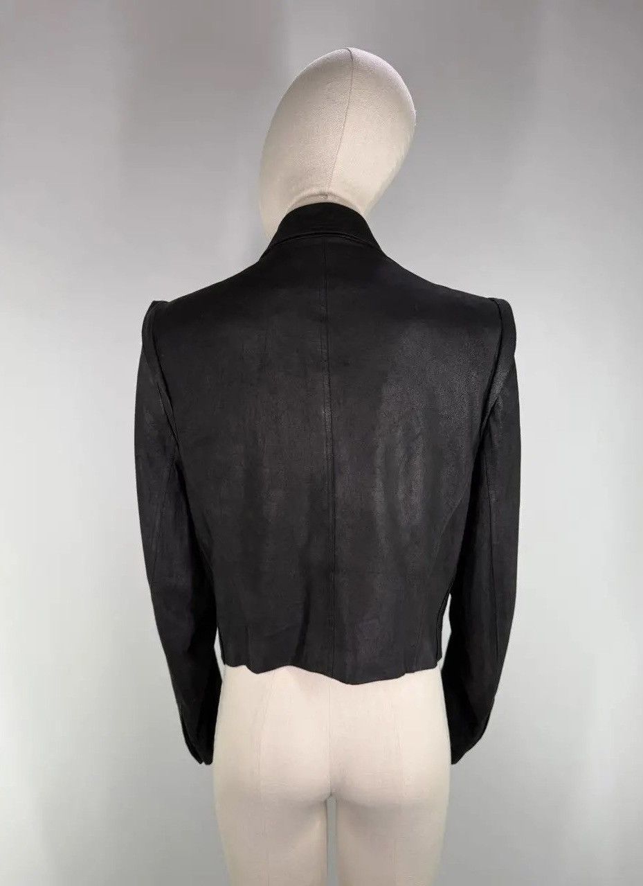 Ann Demeulemeester Ann Demeulemeester Black Leather Short Jacket Size M / US 6-8 / IT 42-44 - 4 Thumbnail