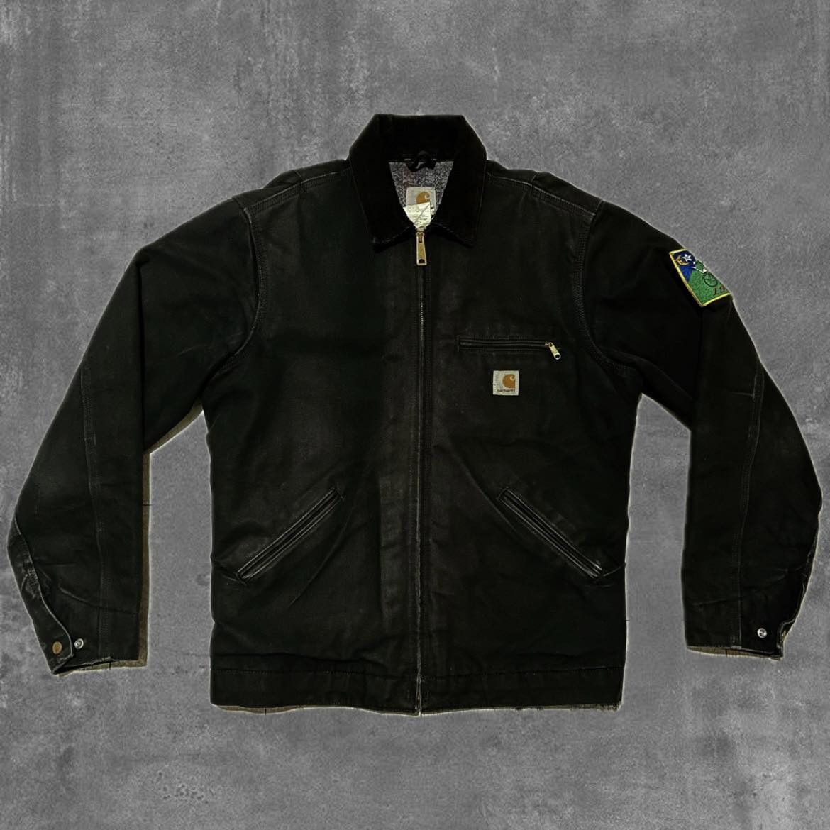 image of Carhartt OG Detriot Jacket in Black, Men's (Size Medium)