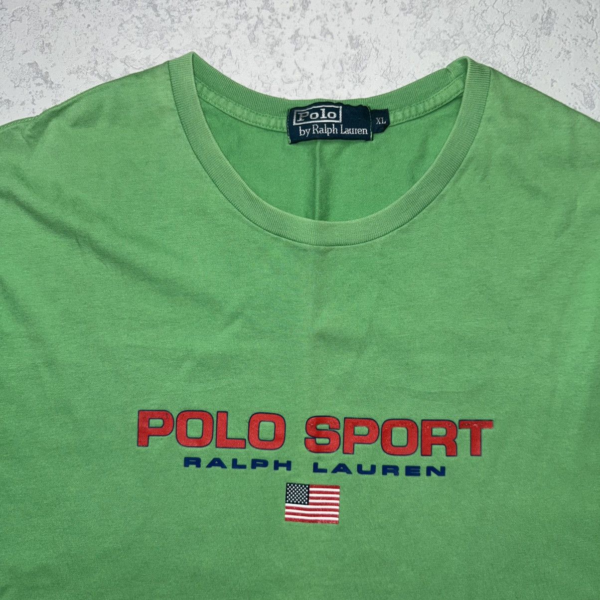 Polo Ralph Lauren 90s Polo Sport Vintage T Shirt Size US XL / EU 56 / 4 - 2 Thumbnail