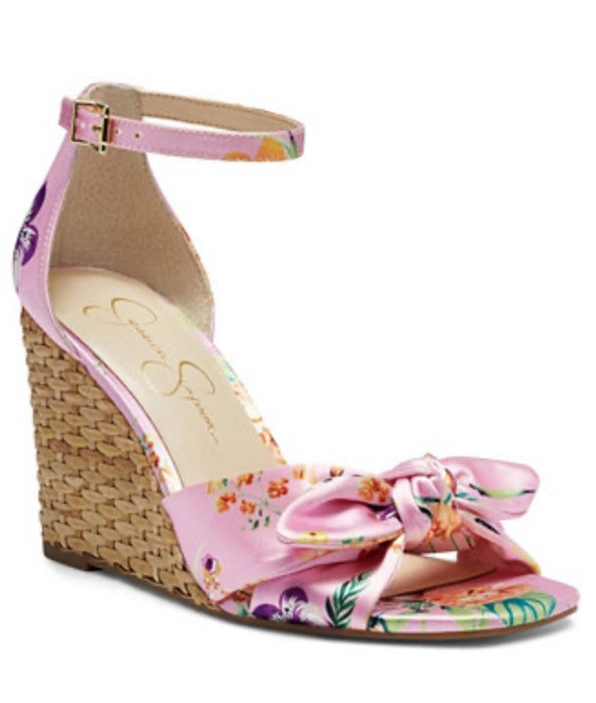 Jessica Simpson Jessica Simpson Delirah Floral Wedge Size 7 Size US 7 / IT 37 - 1 Thumbnail